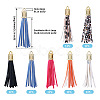 PU Imitation Leather Tassel Pendants FIND-TA0005-07B-2