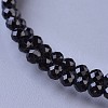 Natural Black Spinel Beaded Necklaces NJEW-K114-C-A20-2