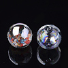 Handmade Blown Glass Globe Beads X-DH017J-1-12mm-AB-2