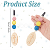 Wood & Wool Felt Car Air Vent Clips HJEW-DR00037-2