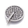 304 Stainless Steel Taoist Coin Pendants STAS-G207-16AS-2