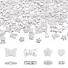 300Pcs 4 Style ABS Plastic Imitation Pearl Beads KY-SZ0001-40-1