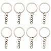 50Pcs Iron Keychain Ring IFIN-FS0001-56-1