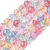 Transparent Crackle Glass Beads EGLA-F167-02-1