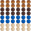 80Pcs 4 Colors Spray Painted Wood Beads WOOD-PA0001-07-7