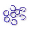 Spray Painted Iron Open Jump Rings IFIN-F149-F13-1