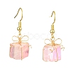 4 Pairs Natural Quartz Dangle Earrings for Women EJEW-TA00561-3