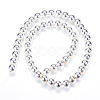 Electroplate Non-magnetic Synthetic Hematite Bead Strands G-Q466-8mm-02-2