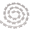 1Pc Alloy Glass Crystal Rhinestone Butterfly Link Chains LCHA-PH0001-01-1