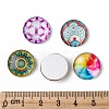 Mosaic Printed Glass Half Round/Dome Cabochons GGLA-N004-16mm-G-6