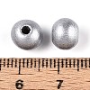 Spray Painted Round Natural Schima Wood Beads WOOD-A018-8mm-02-3