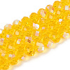 Electroplate Glass Beads Strands EGLA-A034-T10mm-L30-1