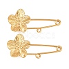 Peach Blossom 304 Stainless Steel Safety Pins Brooch Findings SA-CBA098D-14B-G01-1