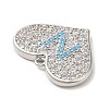 Brass Micro Pave Cubic Zirconia Pendants KK-Q772-10P-3