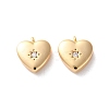 Brass Micro Pave Clear Cubic Zirconia Pendants KK-L221-001G-1