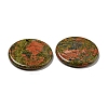 Natural Unakite Pendants G-B071-01F-2