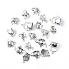 Tea Pot Series Tibetan Style Alloy Pendants TIBEP-E005-01AS-1