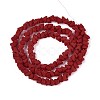 Frosted Opaque Glass Beads Strands GLAA-N017-4mm-15-4
