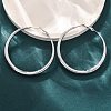 304 Stainless Steel Hoop Earrings EJEW-Z093-01P-02-2
