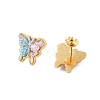 Ion Plating(IP) 3Pairs 3 Styles 304 Stainless Steel Butterfly Earrings EJEW-A114-05G-2
