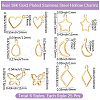 150Pcs 6 Styles 304 Stainless Steel Charms STAS-BBC0009-51-2