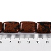 Natural Mahogany Obsidian Beads Strands G-T047-B26-01-5