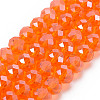 Electroplate Glass Beads Strands EGLA-A044-T1mm-A25-1