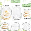 Clear Glass Dome Cover CON-SC0001-05A-2