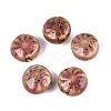 Windmill Spiral Pattern Vintage Handmade Porcelain Beads PORC-N013-19-03-1