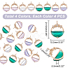 16Pcs 4 Colors Glass Pendants GLAA-GA0001-32-2