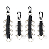4Pcs 2 Styles Alloy Keychains HJEW-FH0001-70-1