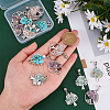 16Pcs 4 Styles Alloy European Dangle Charms FIND-SC0003-21-3