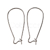 Brass Hoop Earrings Findings Kidney Ear Wires EC221-B-1