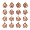 Golden Plated Alloy Enamel Charms ENAM-S118-07F-2
