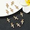 SHEGRACE Brass Micro Pave Cubic Zirconia Pendants XGRQ3D520-491G-4