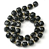 Natural Obsidian Beads Strands G-Q010-A23-01-3