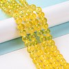 Baking Paint Glass Beads Strands X-DGLA-Q023-8mm-DB29-3