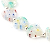 Handmade Millefiori Lampwork Stretch Bracelets BJEW-JB06371-05-4