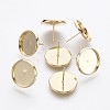 202 Stainless Steel Stud Earring Findings STAS-P221-08A-G-1