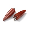 Natural Red Jasper Pointed Pendants G-D040-01P-B03-3