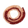 Transparent Glass Beads Strands GLAA-N074-01A-18-3