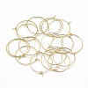 Brass Hoop Earrings KK-T032-005G-2