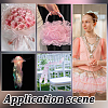1Pc Polyester Pleated Lace Trim OCOR-GA0002-67B-5