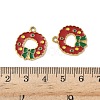304 Stainless Steel Enamel Pendants STAS-L300-012G-32-3