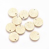 Ion Plating(IP) 304 Stainless Steel Charms STAS-E455-02G-12mm-2