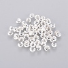 4MM Silver Color Plated Round Brass Crimp Beads Covers X-EC266-S-1