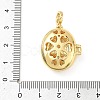 Brass Enamel Photo Locket Pendants KK-A303-19D-G-2