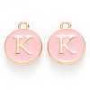 Golden Plated Alloy Enamel Charms LS-ENAM-S118-07K-1