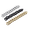 Handmade Spray Painted CCB Plastic Curb Chains AJEW-JB00737-1