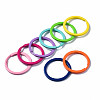 Spray Painted Iron Split Key Rings X-KEYC-S255-003-2